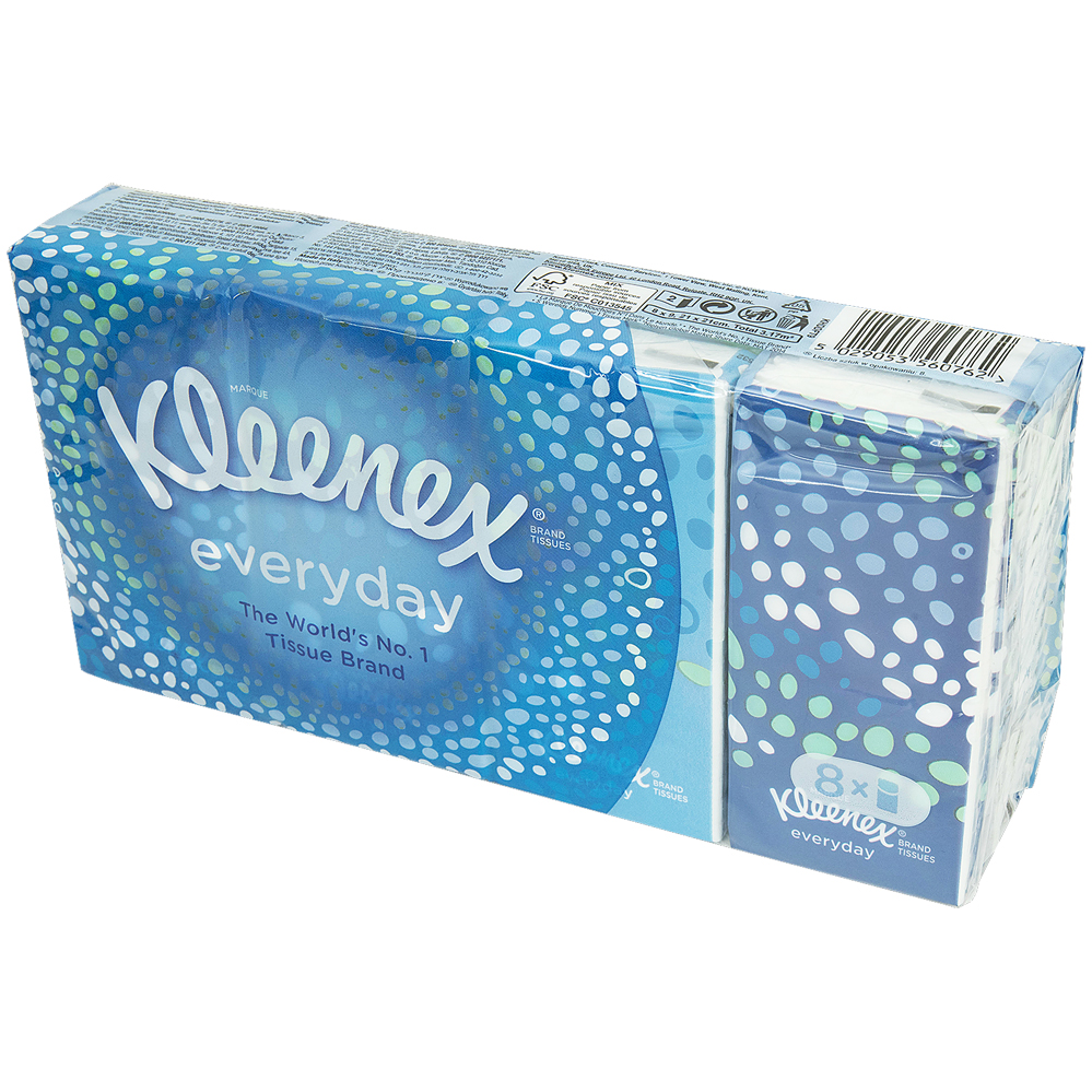 Kleenex everyday vreckovky 2vrstvové 8x9ks