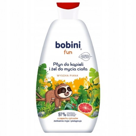 Bobini Fun pena do kúpeľa+sprchový gél citrus 500ml