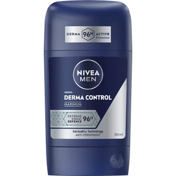 Nivea Men tuhý antiperspirant 96h Derma Control 50ml