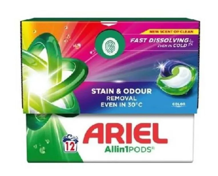 Ariel All-in-1 Pods Color kapsuly na farebnú bielizeň 12 ks