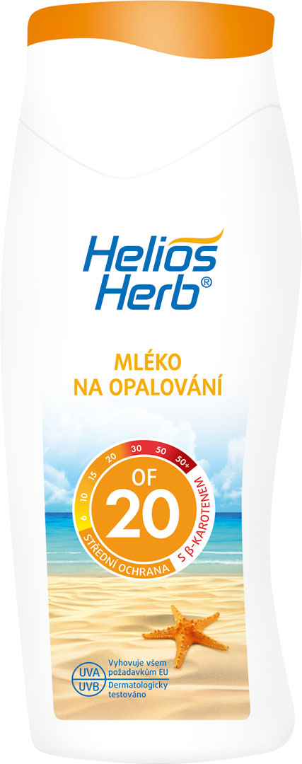 Helios Herb mlieko na opaľovanie OF20 400ml