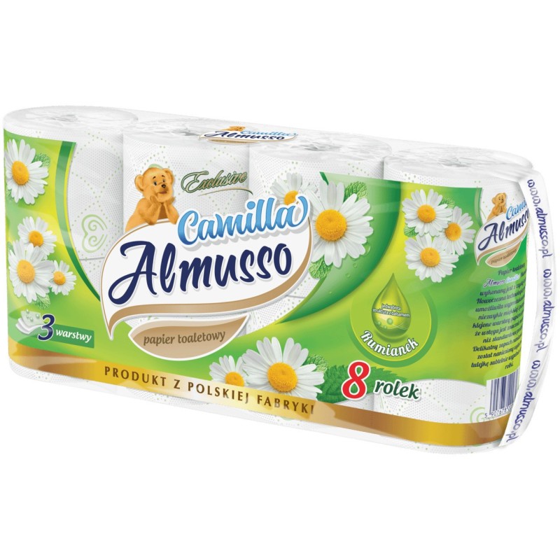 ALMUSSO CAMILLA 3-VRSTVOVÝ TOALETNÝ PAPIER 8ks