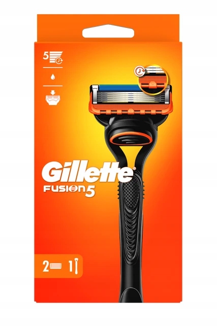 Gillette fusion strojček + náhradná hlavica 2ks