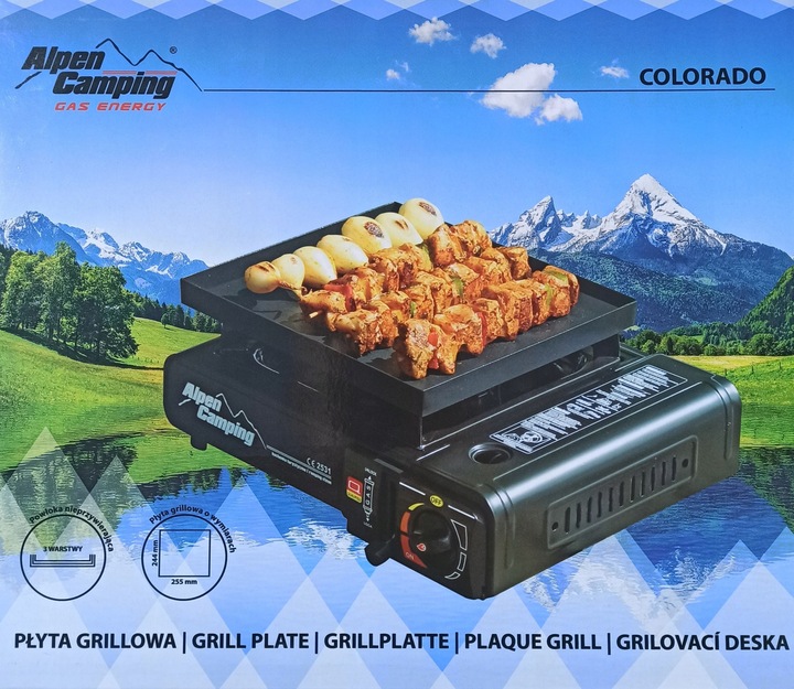 Alpen camping Colorado grilovací pekáč pre kempingový varič