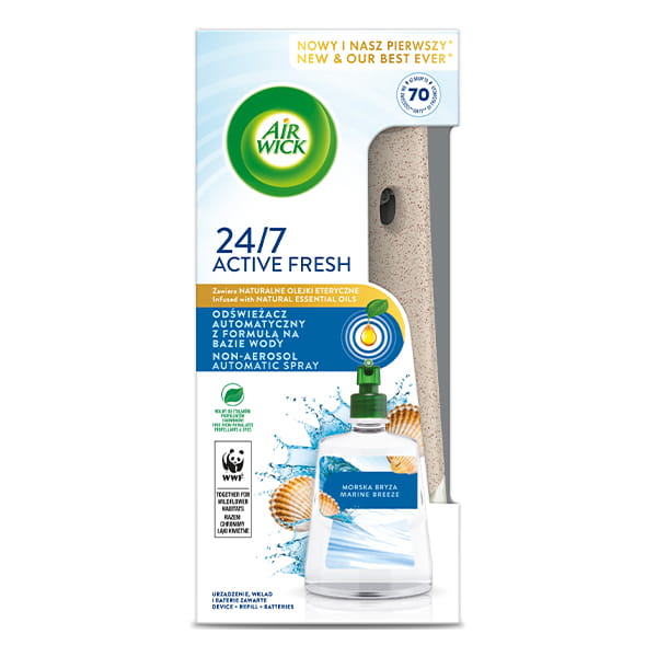 Air wick 228ml 24/7 active strojček + náplň marine breeze Air wick 228ml 24/7 active strojček + náplň marine breeze