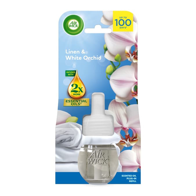 Air Wick Electric náhradná náplň Linen&White Orchid 19ml Air Wick Electric náhradná náplň Linen&White Orchid 19ml