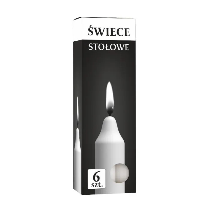 Bispol stolové sviečky 6ks Bispol stolové sviečky 6ks