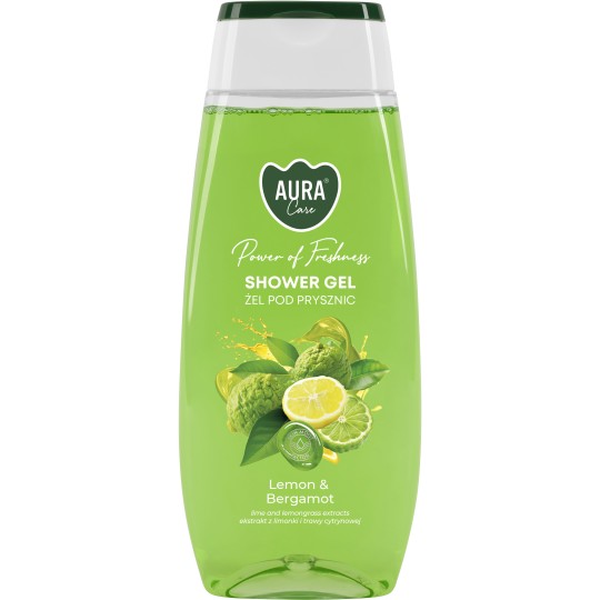 Aura Care sprchový gél Lemon&Bergamot 350ml
