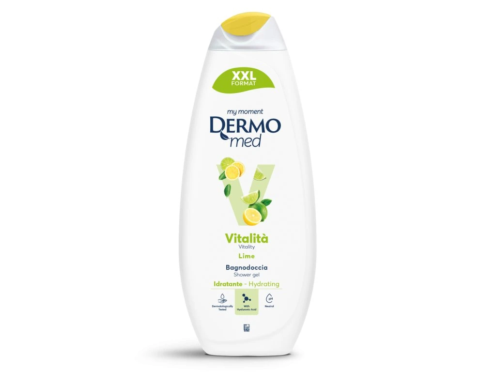 Dermomed sprchový gél a pena do kúpeľa Lime s vôňou osviežujúcej limetky 750ml
