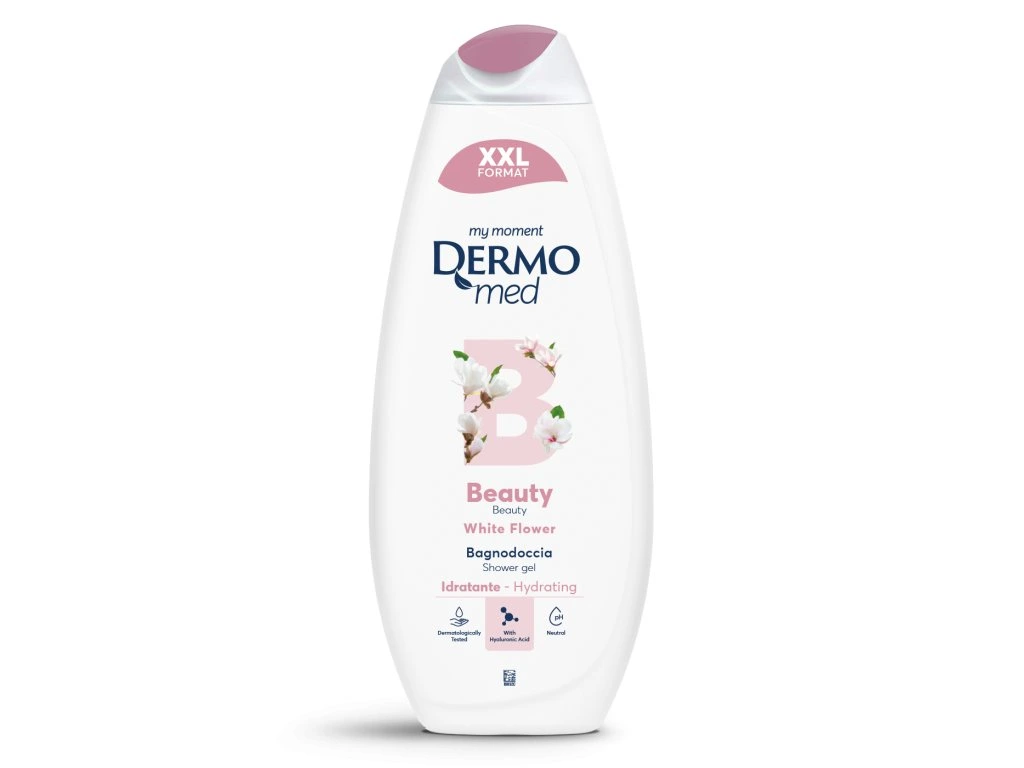 Dermomed sprchový gél a pena do kúpeľa White Flower s vôňou bielych kvetov 750ml