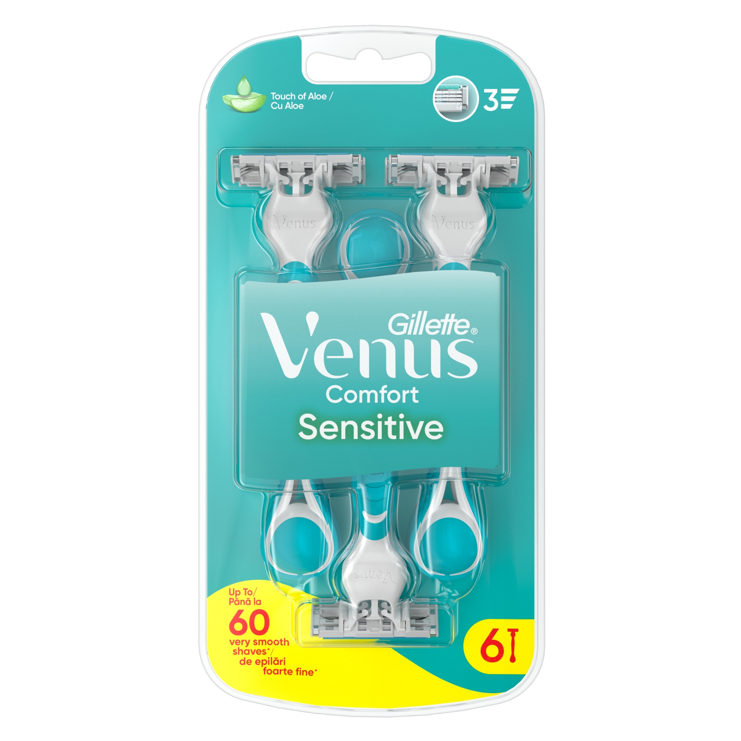 Gillette Venus Sensitive jednorázové žiletky 6ks