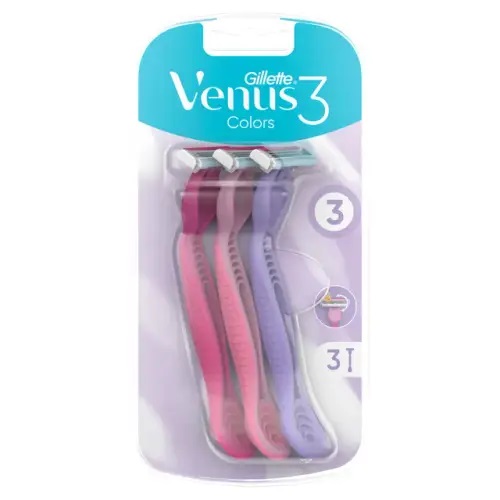 Gillette Venus Colors jednorázové žiletky 3ks