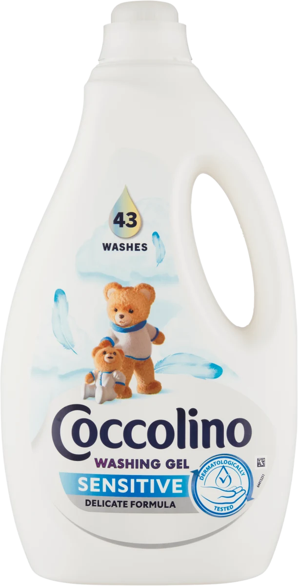 Coccolino Care prací gél Sensitive 1.72L / 43 pracích dávok