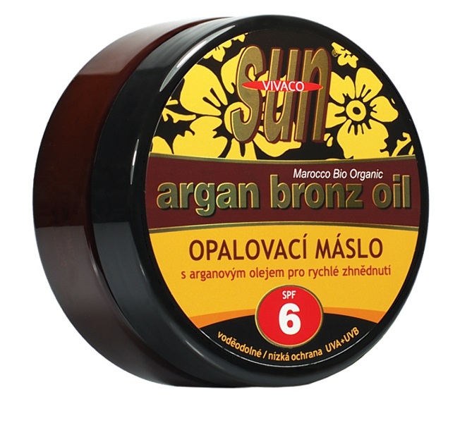 Vivaco opaľovacie maslo s argánovým olejom SPF6 200ml