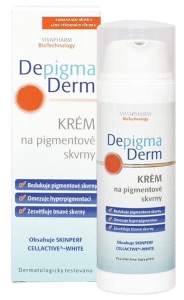 VIVAPHARM DepigmaDerm krém na pigmentové škvrny 50ml