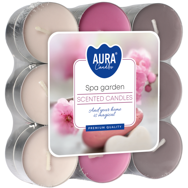 Bispol čajové sviečky Spa Garden 18ks