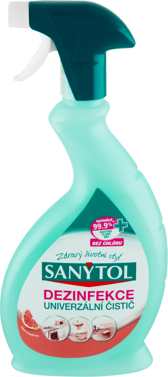 SANYTOL UNIVERZÁL DEZINFEKCIA A ČISTOTA GRAPEFRUIT 500ML / 066