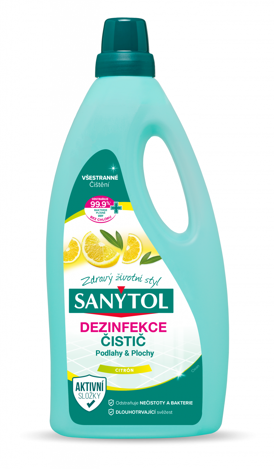 SANYTOL UNIVERZÁLNY ČISTIČ NA PODLAHY CITRÓN A OLIVOVÉ LÍSTKY 1L