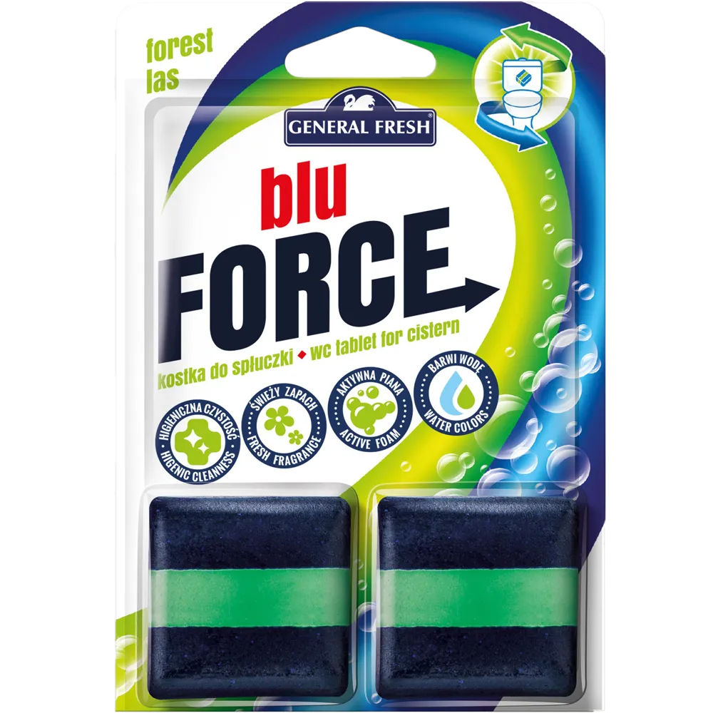 General Fresh Blu Kocka do WC nádržky Les 2 x 50 g (zafarbená voda)