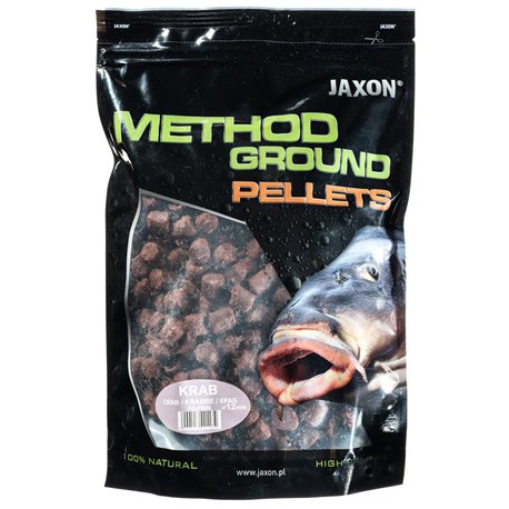 Jaxon pelety krab 12mm method ground 1kg