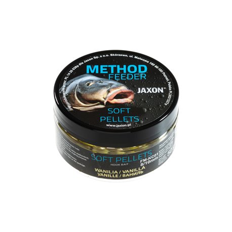 Jaxon peletky soft vanilka 8/10mm method feeder 50g