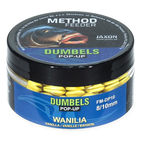 Jaxon Dumbels vanilka Pop-Up Method Feeder 8/10 mm 30g