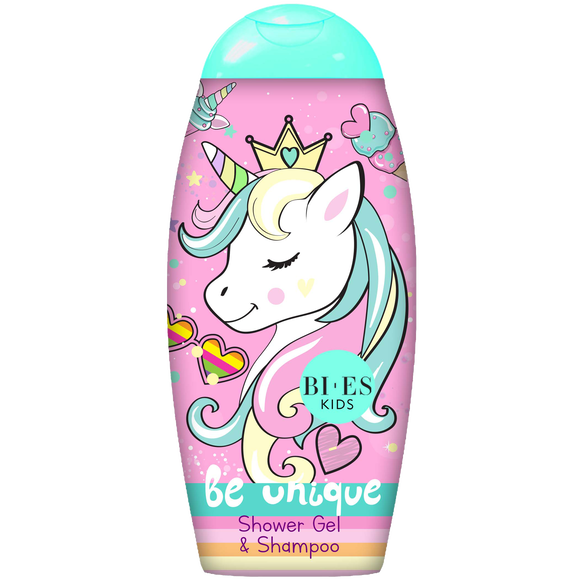 Bi-es unicorn sprchový gél+šampón be unique 250ml
