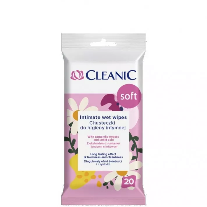 Cleanic obrúsky na intímnu hygienu soft 20ks