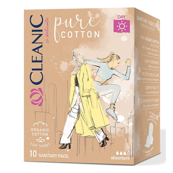 Cleanic hygienické vložky pure cotton 10ks
