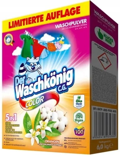 Waschkönig prací prášok color 6kg/100pd