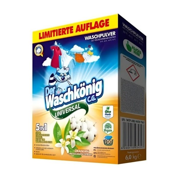 Waschkönig prací prášok univerzal 6kg/100pd