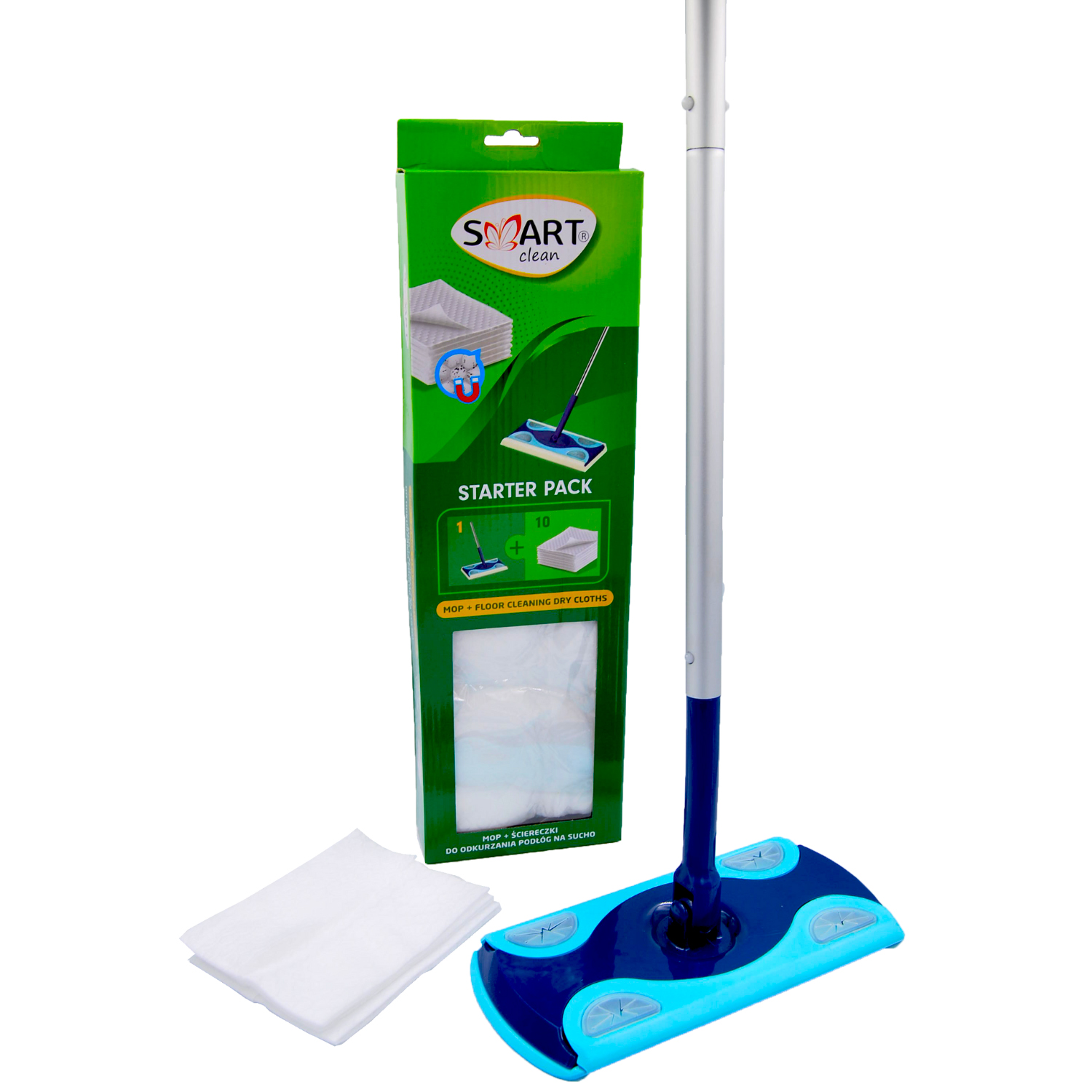 Smart Clean štartovací set mop + 10nn