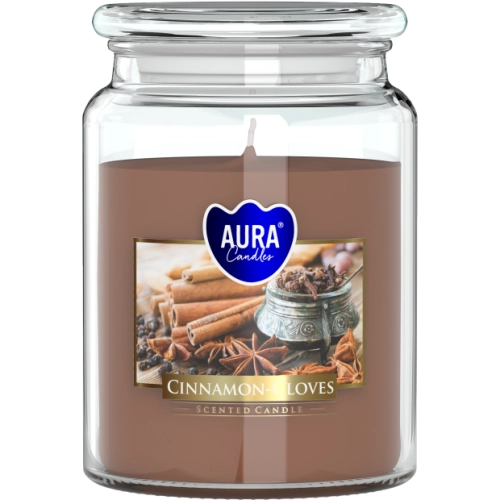 Bispol vonná sviečka v skle škorica klinček SND99-374