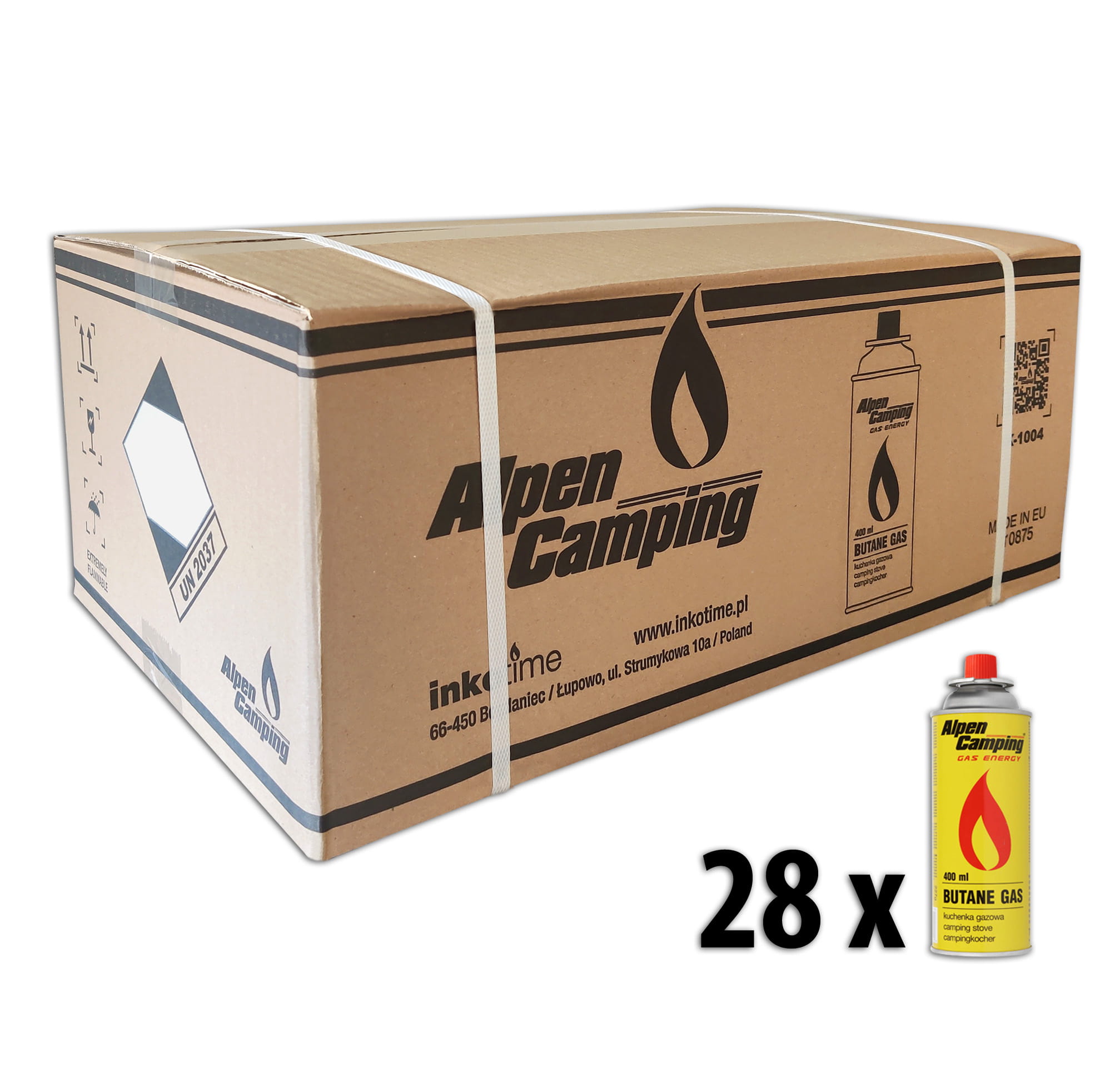 Alpen camping plynová kartuša 28ks / 400ml/ 227g
