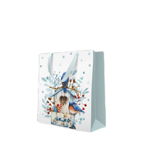 Paw darčeková taška motív vtáčiky AGB2018003 20x25x10cm
