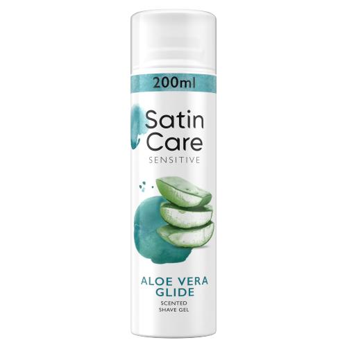 Gillette Satin Care Sensitive gél na holenie aloe vera 200ml