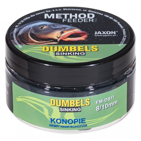 Jaxon Dumbels Sinking konope Method Feeder 8/10 mm 50g