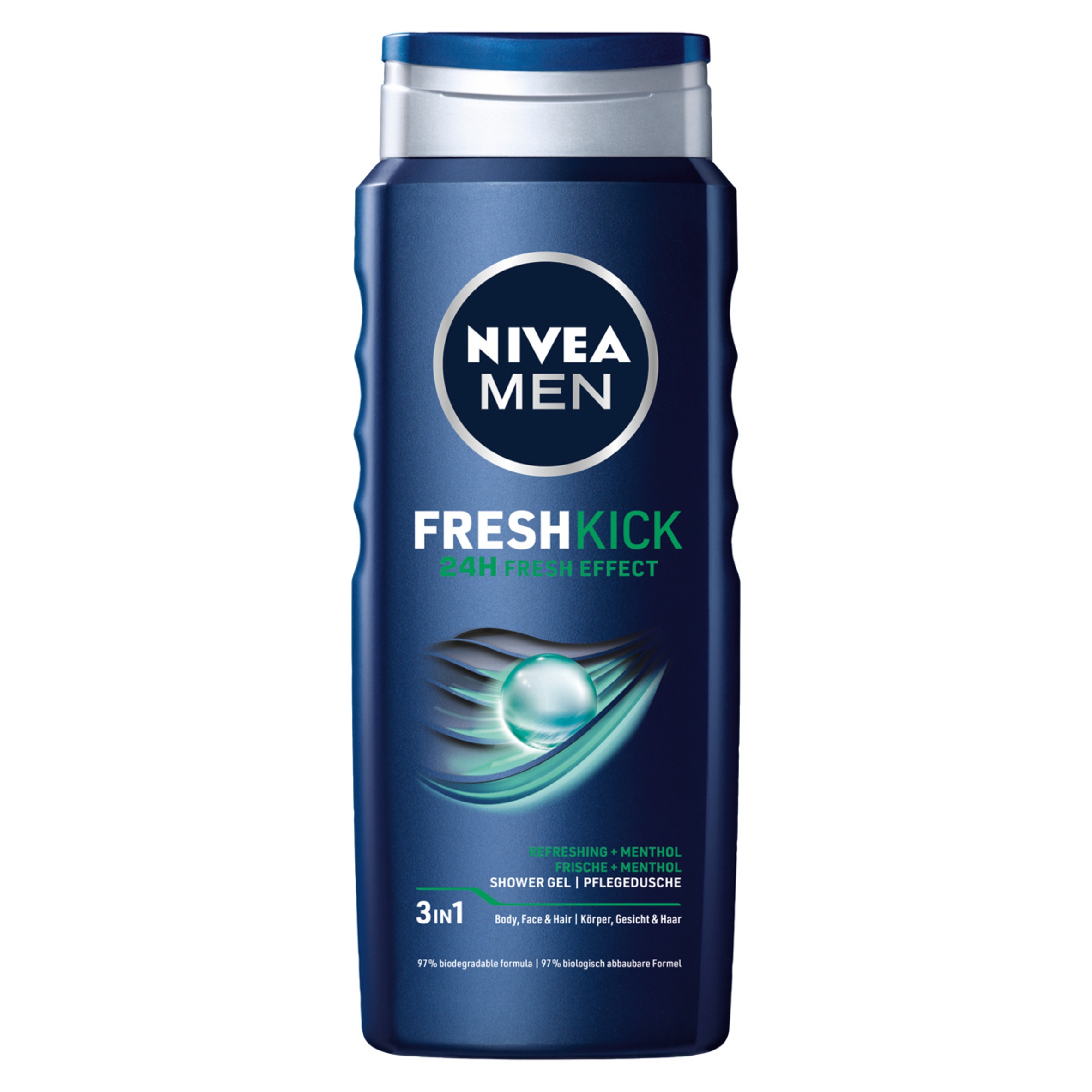 Nivea sprchový gél men Fresh Kick 3v1 500ml