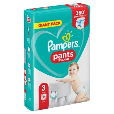 Pampers Pants 6-11kg nohavičky 72ks