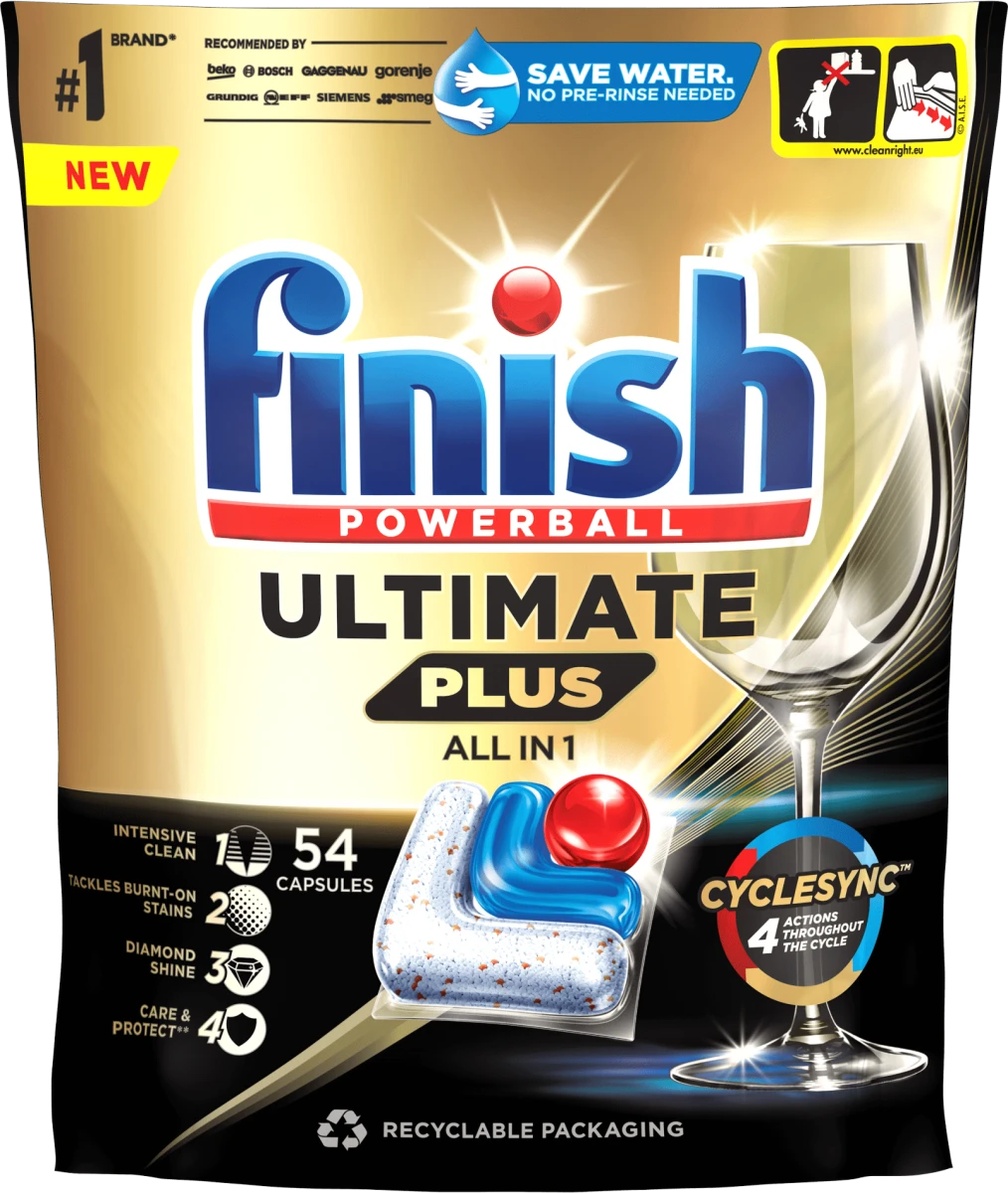 Finish Ultimate Plus all in one tablety do umývačky riadu 54ks