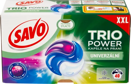 Savo Trio Power kapsule na pranie univerzál XXL 40 praní