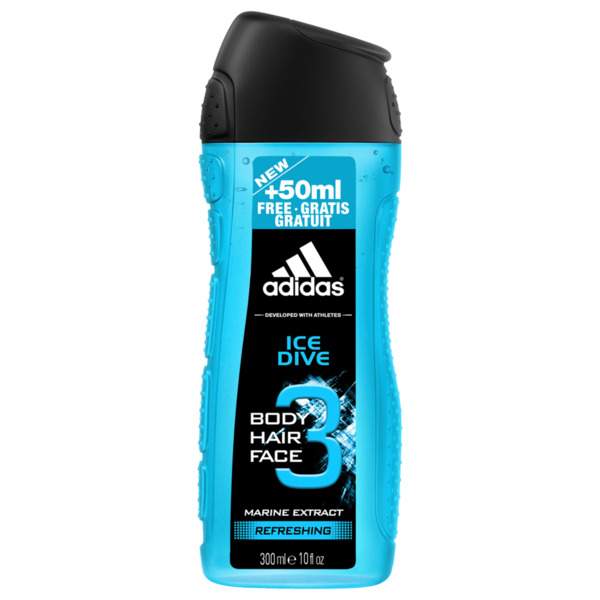 Adidas sprchový gél pánsky Ice Dive 3v1 300ml