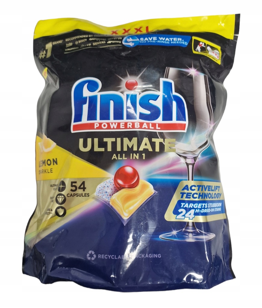 Finish Ultimate all in one tablety do umývačky riadu lemon 54ks