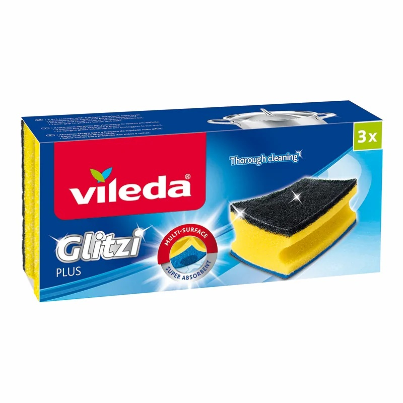 Vileda špongie na riad Glitzi 3ks