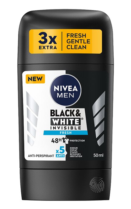 Nivea tuhý antiperspirant Black&White Fresh 50ml