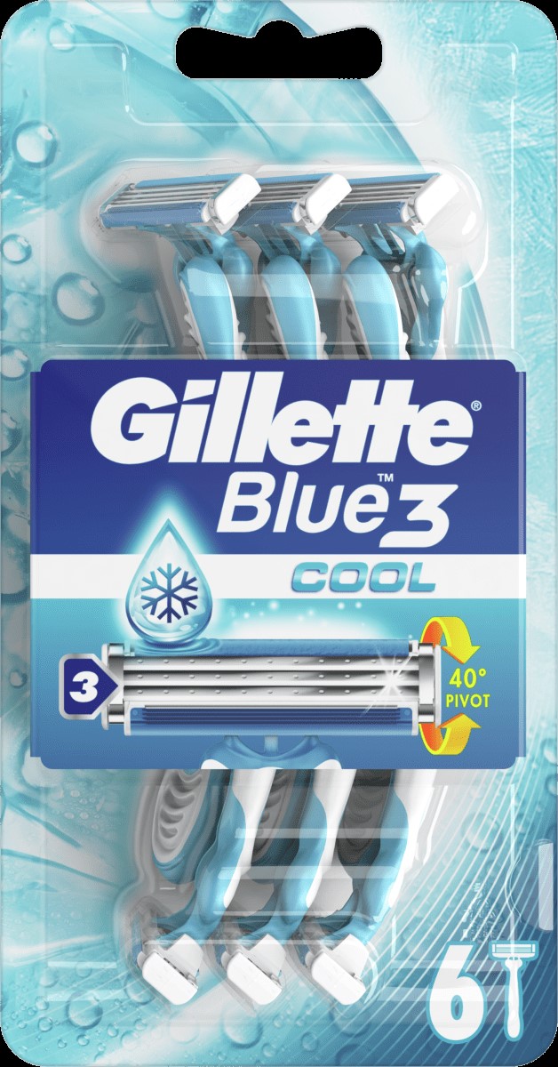 Gillette Blue3 Cool jednorázové žiletky 6ks