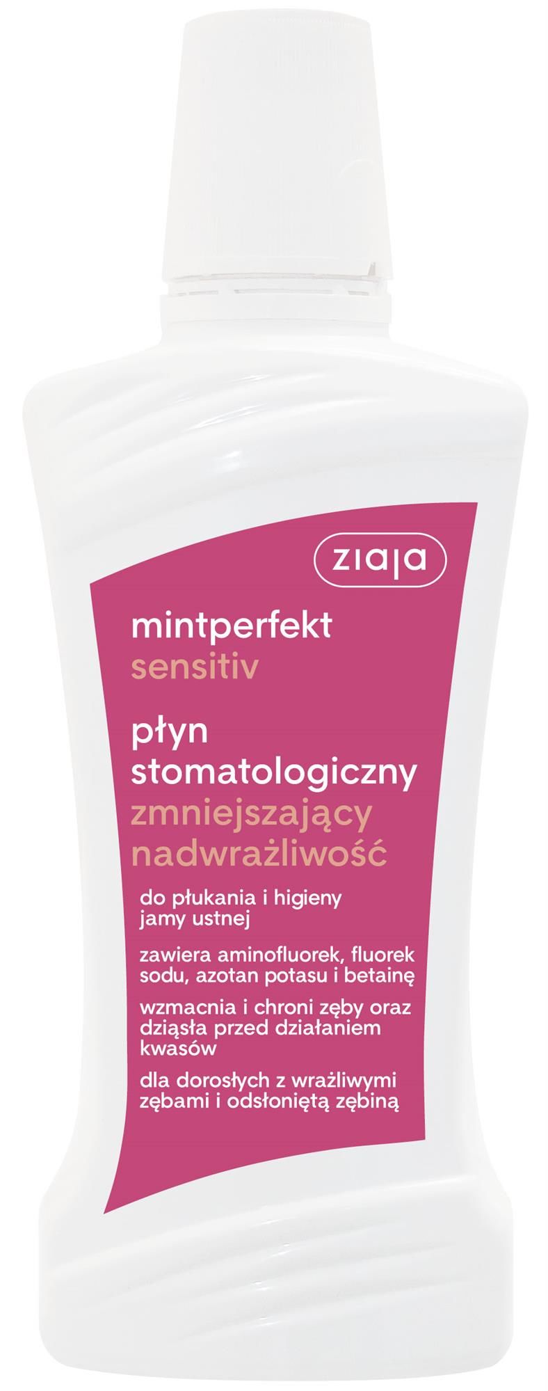 Ziaja mintperfekt ústna voda Sensitive 500ml Záruka do 06/2025 !!