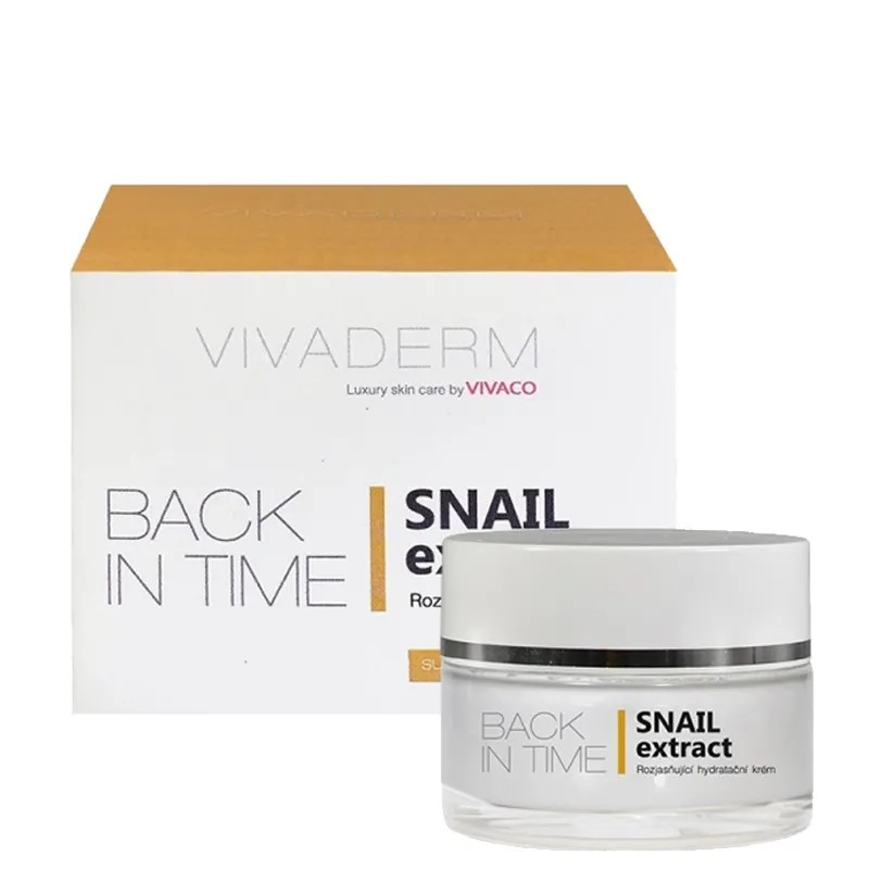 Vivaderm Snail extract Back in time rozjasňujúci hydratačný krém 50ml