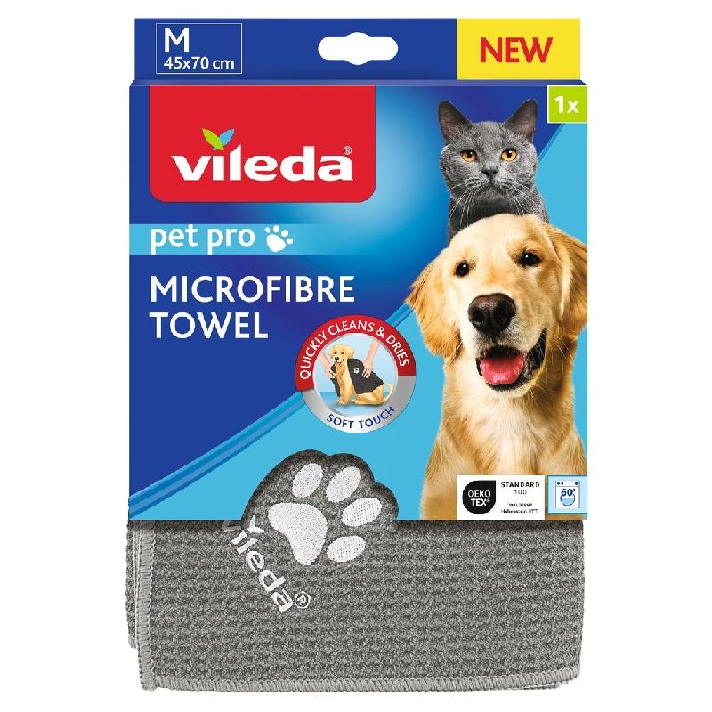 VILEDA Pet uterák z mikrovlákna sivý veľ.M 45x70cm