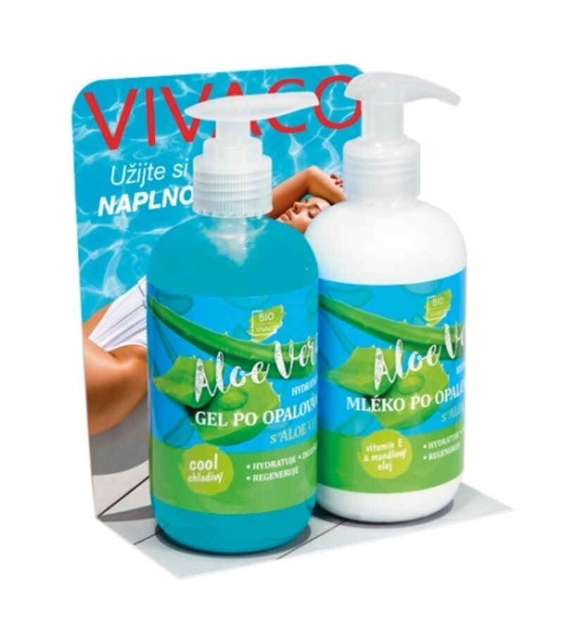 Vivaco Aloe Vera DUO gél po opaľovaní 250ml+mlieko po opaľovaní 250ml